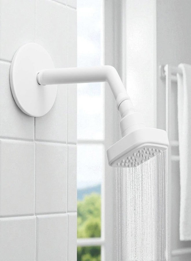SAKPACK Rainfall Shower Head with Adjustable Arm - 8 Inch Stainless Steel Rain Shower, Full Body Coverage, Water Saving Design for Bathroom Easy Installation - Image 1